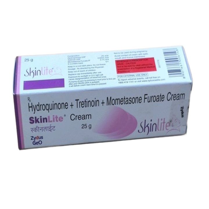 Rx SKINLITE (SKIN LITE ) Hydroquinone + Tretinoin + Mometasone Furoate CREAM 25g (slht)