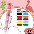 Ten Color Ballpoint Pen Kawaii Stationery Cute Pens Novelty Cute Kawaii Pen Student Writing Gel Pens Learning Office Supplies. 
