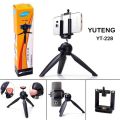 Yunteng YT 228 Mini Tripod with Phone Holder for Mobile and Camera. 