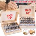 Router Bits Set 1/4'' 1/2'' Shank Hand Tools DIY Trim Trimming Machine Milling Cutter Tool. 