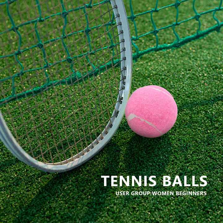 6Pc%20Pack%20Pink%20Tennis%20Balls%20Wear-Resistant%20Elastic%20Training%20Balls%2066mm%20-%20Image%205