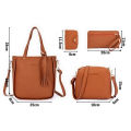 9 Colors Ladies Leather Bag Set 4pcs Shoulder Bag Handbag Messenger Bag Set Lonni. 