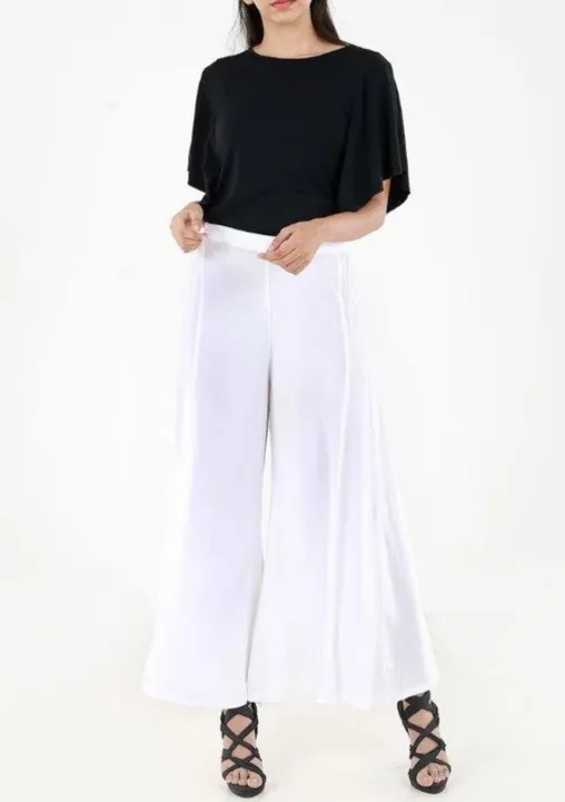 Women%E2%80%99s%20Ladies%20Plain%20Palazzo%20Trouser%20Long%20Pant%20-%20Image%208