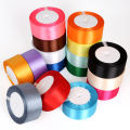 38MM 25Yards Silk Length Meter Satin Ribbon Solid Color Wedding Decorative Gift Box Wrapping Belt DIY Crafts Supplies. 