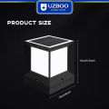 UZBOO Solar Pillar Lamp Modern Outdoor Gate Light Solar Charging IP65 Waterproof Column Lamp Post Lights Courtyard Lamp Headlight Pillar Fence Post Garden lights 4 Colors For Courtyard Fence. 