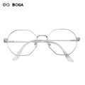 OQ BOGA 4 Colors Unisex Metal Full Rim Fashion Glasses Women Men Outdoor Decorate Eye Protection Octagon Frame Eyewear. 