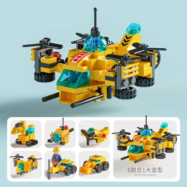 Mini%206%20In%201%20Building%20Blocks%20DIY%20Police%20Car%20Fire%20Model%20Lego%20Bricks%20Kids%20Educational%20Toy%20For%20Lego%20-%20Image%208