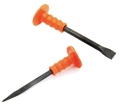 2Pcs Cold Chisel Set 10 and 12 Inches Cold Chisels Set Pointed and Flat Chisel Concrete Metal Wood 2 Piece. 
