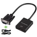 VGA TO HDMI   High Speed Transmission Cable with Audio  and USB Cable. 