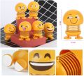 Smiling Face Spring Doll Emoji Shaking Head Smiley Dancing Toys Emoticon Bouncing Noddig Toy Figure Car Car Dashboard Table Party Decoration Pack of 6(Random). 