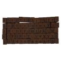 Pack of 70pcs Rubber Stamps Vintage Wooden Box Case Alphabet Letters Number Craft (No Ink Pad Included). 