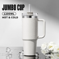 40oz (1200ml) Insulated Stainless Steel Tumbler with Handle – Leak-Proof, Triple-Wall Vacuum Travel Mug for Hot & Cold Drinks, Car Cup Holder Friendly, Sweat-Proof, BPA-Free. 