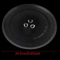 245mm Microwave Oven Glass Disc Tray Turntable Y type bottom Flat Pallet Plates. 