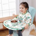 Upgrade Coverall Baby Feeding Bibs Weaning Bib Easy to Clean Baby Bibs for Eating Adjustable High Chair Catch All Gift. 