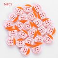 24PCS/Bag Candy Color Sewing Resin Buttons For Children Clothes Decorative 7. 