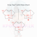 Blackpink Tshirt KPOP Album Branded Crop Top T shirt Crew Round Neck Short Tshirts T-shirt. 