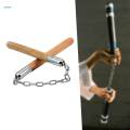 Martial Arts Nunchakus Kung Fu Trainer Nunchuck with Steel Chain for Fitness Taekwondo. 