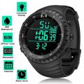Unisex Sports Woch Digital Time Display Water Resistant Shockproof and Waterproof Watch World Time LED Auto Light Sports Wrist Watches For Men Women Boys Girls Black 169765485 SC. 