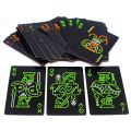 【The Timber Loft】Black Luminous Fluorescent Poker Cards Playing Card Glow In The Dark Bar Party KTV Night Luminous Collection Special Poker. 