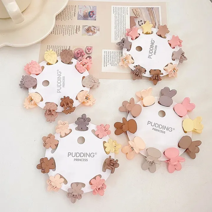 New%2010pcs%20Luxury%20Matte%20Plastic%20Girls%20Mini%20Hair%20Clips%20/%20Baby%20Girls%20Sweet%20Small%20Hairclips%20Headwear%20Fashion%20Hair%20Accessories/Kids%20Hair%20Clips%20-%20Image%203