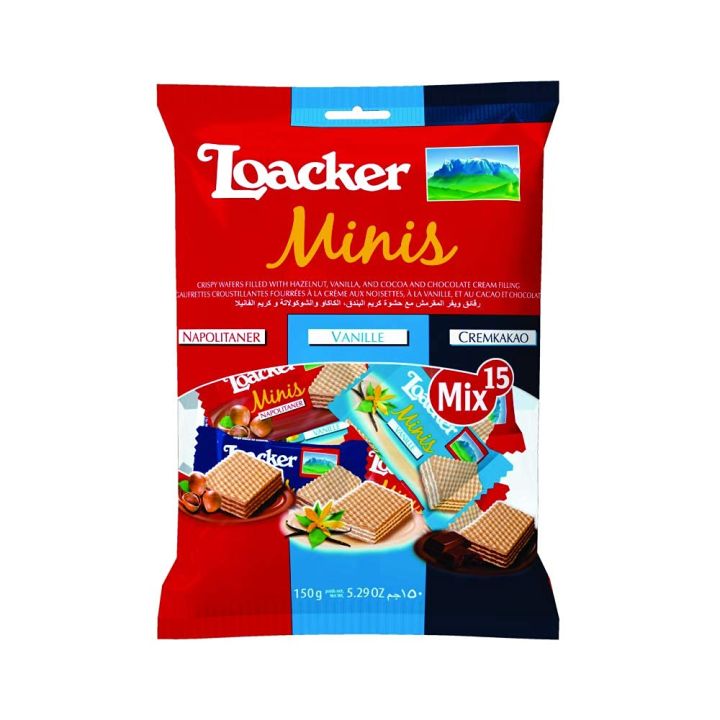 Loacker Classic Wafer Minis Mix - 150g - Italy (FROM INDIA) SAB