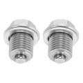 Magnetic Oil Drain Plug, Wide Application Car Oil Drain Plug 1 Pair for Replacement. 