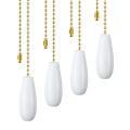 4 Pieces Ceiling Fan Chain Pulls Wooden Extension Pull Chain. 