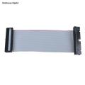 1pc IDE 40 Pin Male to female pata hard drive hdd extension flat ribbon cable 5 inch. 