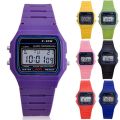 bellylady Students Electronic LED Digital Plastic Sports Wrist Watch Waterproof Watch - Pink. 