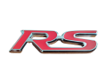 RS steel badge Emblem logo. 