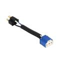 2Pcs H1 H4 H7 12V Right Angle Car Bulb Extension Socket Holder Adapter Wiring Harness Connector For Taillight Headlight. 