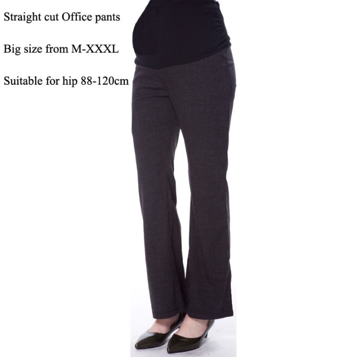 Emotion%20Moms%20Office%20Lady%20Maternity%20Pants%20Pregnancy%20Uniform%20Clothes%20ckets%20on%20Boot%20Cut%20Trousers%20Elastic%20Waist%20Pants%20M-3XL%20-%20Image%203