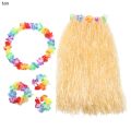 【ALLGOOD】Party Accessories Garland Hawaii Party Supplies Headband Fancy Dress Costume Hawaiian Hula Skirt. 