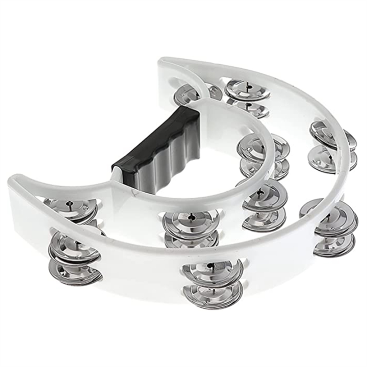 Half%20Moon%20Tambourine%20Musical%20Instrument%20Percussion%20Drum%20&%20Guitar%20Playing%20(White)%20-%20Image%205