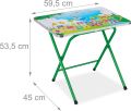 Kids Folding Table And Chair Set, Portable Children's Cartoon Activity Table/Desk/Dining Table, For 3-8 Years Old Boys And Girls - Including Tables And 1 Chair. 