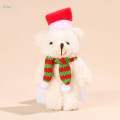 Stuffed Animals Christmas Plush Toy Bear for Holiday Party Valentine's Day. 