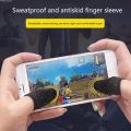 Withoutyou Set of fingertip gaming finger sleeves, anti-slip and sweat-proof fingertip Luxury gaming pieces, 10 player mobile game gloves, touch screen, breathable. 
