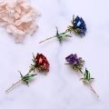 Cute Rose Flower Enamel Brooch Woman Party Wedding Costume Metal Flower Accessory Brooches Gift. 