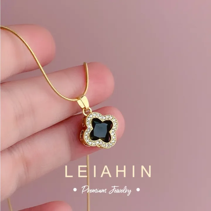 ShopSphere%20LEIAHIN%2018K%20Gold%204%20Leaf%20Clover%20Pendants%20Tala%20Necklace%20For%20Women%20Fashion%20Jewelry,TBK%20Bestie%20Necklaces,Korean%20Accessories%20L1%20-%20Image%205