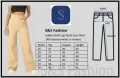 Ladies' High Waisted Pants, Casual Wide Leg Trousers for girls/ Women , (Mum Pants). 
