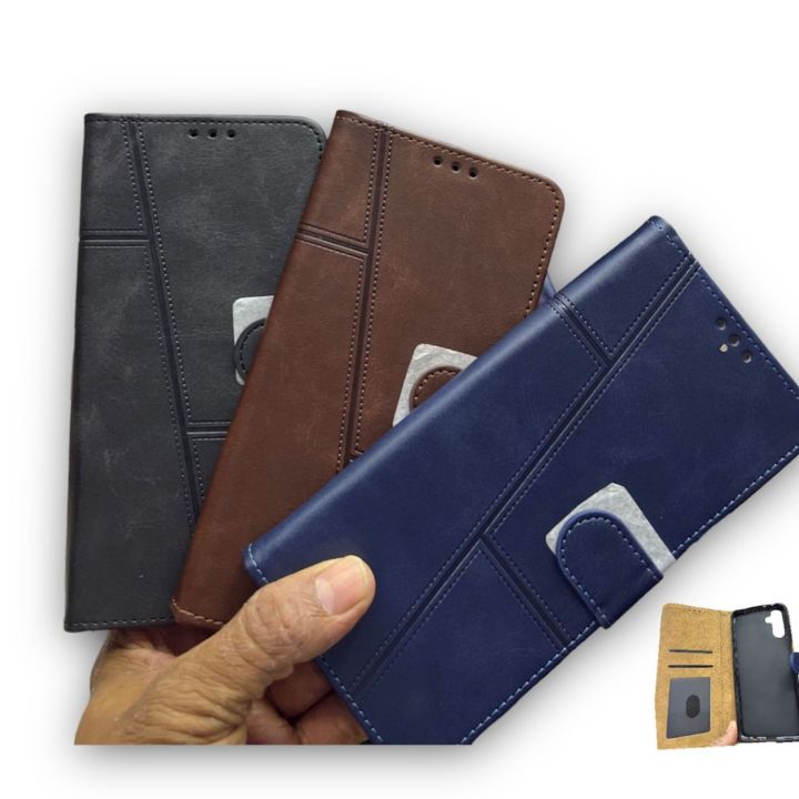 Samsung A03s Leather Flip Wallet Case Card Slot Pouch Cover