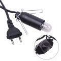1.5m Power Cord Cable with Dimmer ON OFF Switch Metal Clip E14 E12 Base Hanglamp Holder Socket Plug Cord for Salt Rock Lava Lamp. 