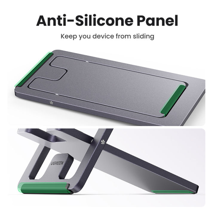 UGREEN%20Cell%20Phone%20Stand%20for%20Desk%20Adjustable%20Aluminum%20Alloy%20Phone%20Holder%20Dock%20for%20iPhone%2014%20Plus/iPhone%2014%20Pro%20Max%2013%2012%20Pro%20Max%20Xiaomi%20Foldable%20Mobile%20Phone%20Holder%20Stand%20-%20Image%204