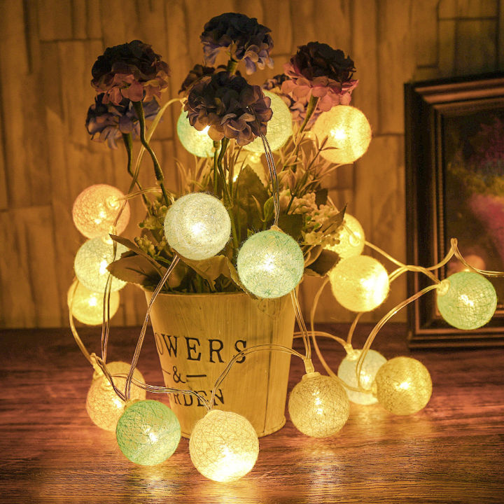 2.2M%2020%20Cotton%20Ball%20String%20Fairy%20Night%20Lights%20USB%20LED%20Bulb%20Bedroom%20Party%20Decoration%20/%20Birthday%20Festive%20Atmosphere%20Layout%20Photographic%20Props%201Pcs%20-%20Image%202