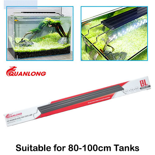 Quanlong QL-80S For 80-100cm Tanks 12W Aquarium Fish Tank LED Ultra Thin Stents Lamp Panel Light LED Lamp Box
