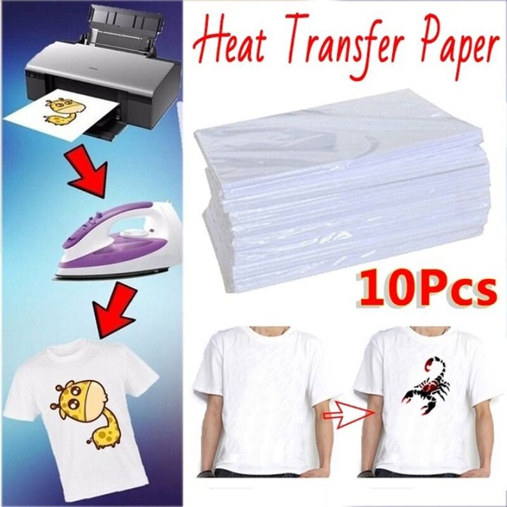 BestGO】10PCS A4 Sublimation Heat Transfer Paper For Inkjet