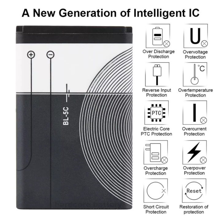 BL-5C%20Joc%20Battery%20Extend%20spare%201020mAh%20BL5C%20rechargeable%20lithium%20ion%20Li-ion%203.7V%20JOC%20Nokia%20Phone%20Compatible%20Maximum%20high%20quality%20life%20-%20Image%203