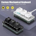 RGB 3 Keys Macro Programming Mini Keyboard for Photoshop Gaming Hotswap Programming Keypad Paste Mini Button Macropad. 
