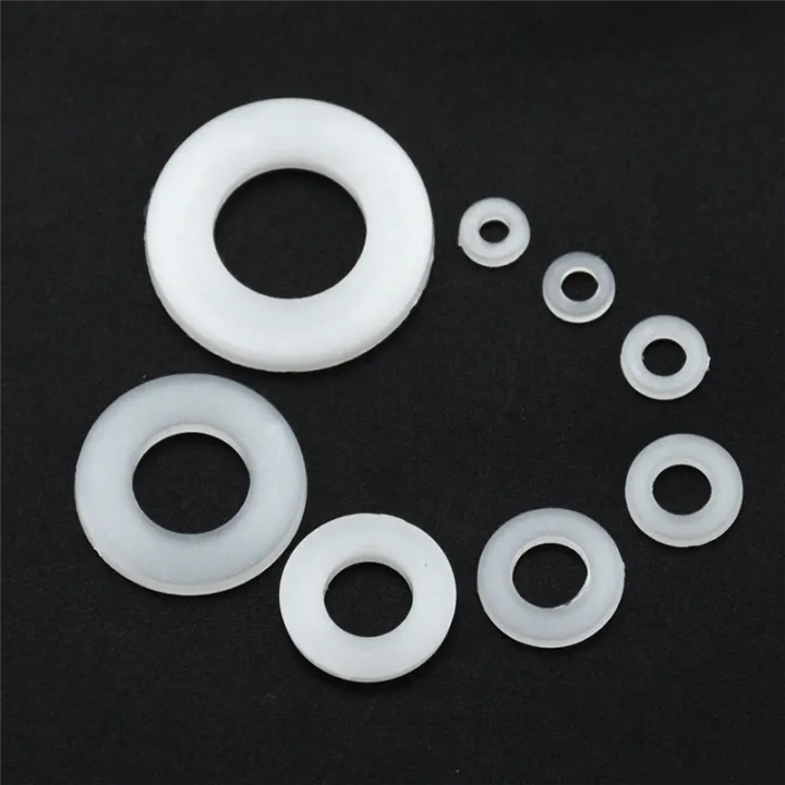 500Pcs%20White%20Nylon%20Flat%20Washer%20Gasket%20Set%20M2%20M2.5%20M3M4M5%20M6%20M8%20M10%20Plastic%20Sealing%20O-Rings%20Assortment%20Kit%20Fastener%20Replacement%20Spare%20Parts%20Accessories%20-%20Image%206