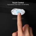Geepact Car White LED Lamp Car Roof Reading Lamp Touch Night Light Mini USB Charging Light Car Lighting Car Interior Lights Ceiling Reading Car Styling. 